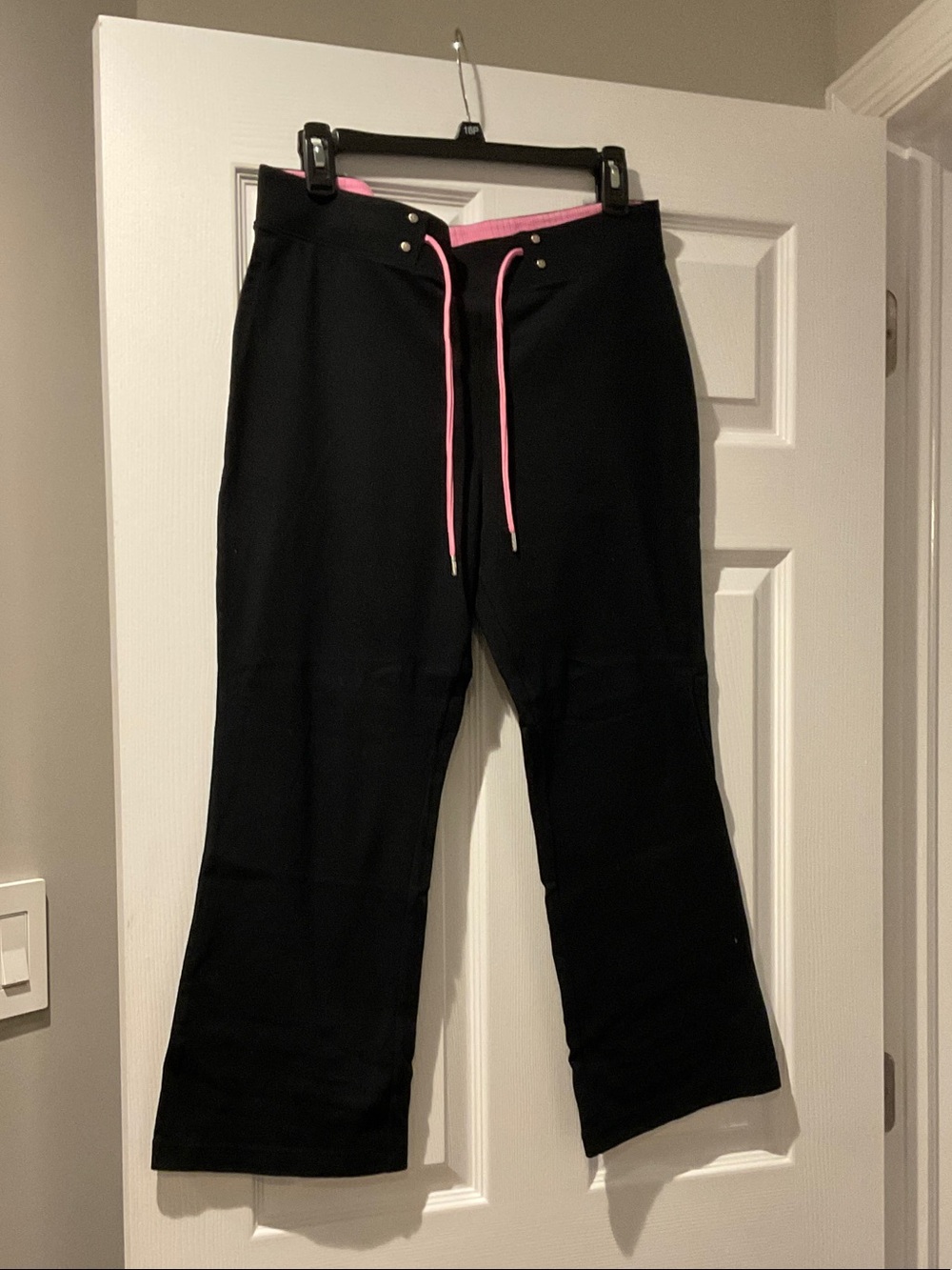 Danskin Black Leggings with Pink Drawstring